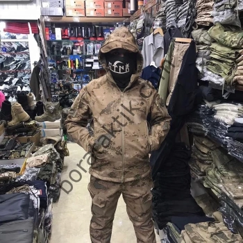 Goratex Soğuk İklim Softshell Mont Pantolon Jandarma Kamuflaj Special Marka