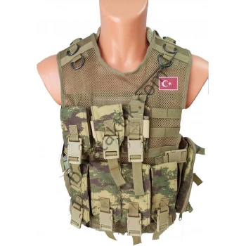 Hücum Yeleği Çöl Kamuflaji Yeni Tip Hk33 (Plakalıklı)