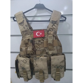 Jandarma Yeni Tip Mpt76 Hücum Yeleği (Plakalıklı) Kapaklı
