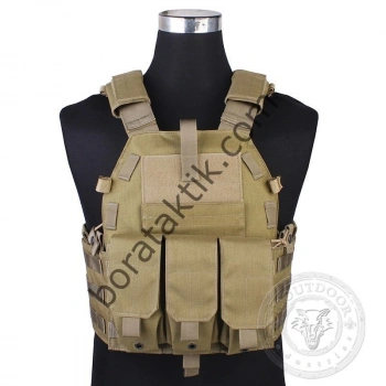 Kısa Hücum Yeleği Military İthal (Plakalıklı)