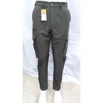 Combat Likralı Taktik Kargo Pantolon Siyah Haki ve Çöl