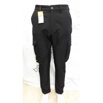 Likralı Taktik Kargo Pantolon Siyah Special Su itici