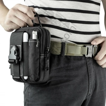 EDC Çanta,Taktik Mini Bel Çantası ,medikal çanta,Telefon Cüzdan Çantası 3 Renk Molleli - ithal