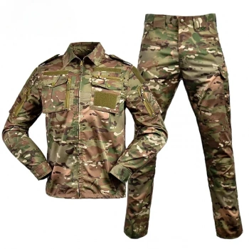Multicam Airsoft F16 Zipper Camouflage Suit