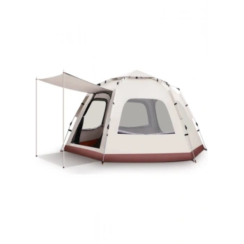 Newdaki Altıgen Tenteli Tam Otomatik 8-10 Kişilik Kamp Çadırı Dayanıklı Su Geçirmez Kalın Kumaş 280X280X160