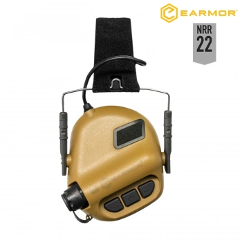 OPSMEN EARMOR M31 MOD3 Active Protection Shooting Ear Muffs (Cayote Brown) Brown Mustard