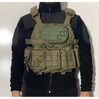 Özel Dikim Haki Hücum Yeleği HK33 Mpt76 Ak47 (Plakalıklı)