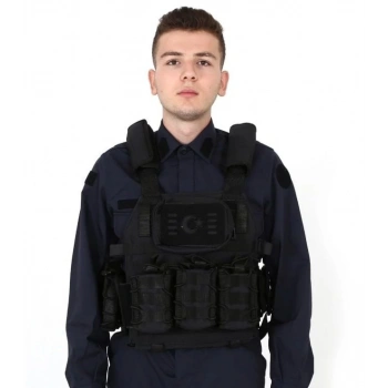 Özel Dikim Siyah Hücum Yeleği 5.56-7.62 12 kalibre 36 kalibre 20 kalibre Hücum Yeleği (Plakalıklı)