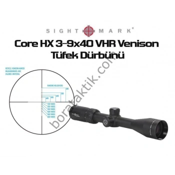 Sightmark Core HX 3-9x40 VHR Venison Tüfek Dürbünü