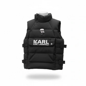 Şişme Fermuarlı Kolsuz Çelik Yelek 3a Seviye, Çocuk Şişme Kolsuz Yelek, Karl Lagerfeld