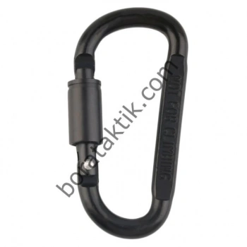 Siyah Karabina Kanca Vidalı 8mm