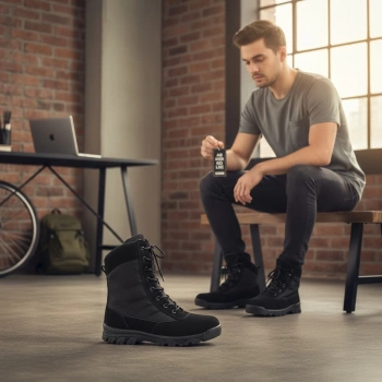 Special Tactical Siyah Mevsimlik Safari Tactical Uzun Bot