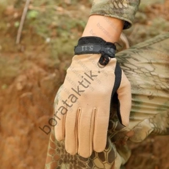 5.11 Taktik Eldiven Çöl Sarı Uzun Parmak Asker Polis Dağcı Avcı Sporcu