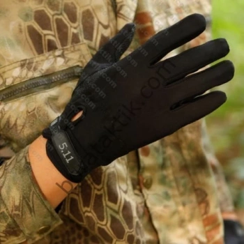 5.11 Taktik Eldiven Siyah Uzun Parmak Asker Polis Dağcı Avcı Sporcu