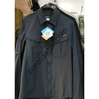 TAKTİK KORUMA GÖMLEĞİ Outdoor Gömlek Terletmez Likralı Cascades Explorer Füme