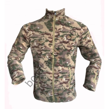 Taktik Polar Fermuarlı Kamuflaj