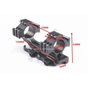 Tek Parça Raylı Dürbün Ayağı Mandallı  Yüksek Dampa