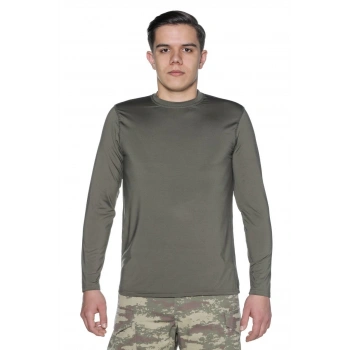 Termal İçlik Mikrofiber Haki Uzunkol