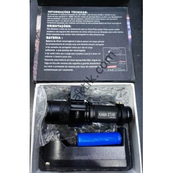 Tüfek Feneri Zoomlu Şarjlı 4 Parça