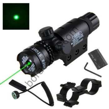 Yeşil Tüfek Lazeri Şarjlı ,Namlu Montaj Aparatlı ,Kablolu Tüfek Lazeri ,Ayarlanabilir Tüfek Lazeri 5 Parça