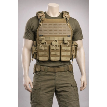 Yerli Üretim Warrior Assault System DCS 5.56 Coyote Tan Vest Kopyası