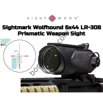 Wolfhound 6x44 LR-308 Prismatic Weapon Sight Red-Dot Nişangah