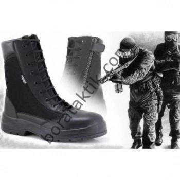 YDS ML100 Siyah Askeri Bot Fermuarlı 4 Mevsim