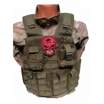 Yeşil Hücum Yeleği Hk33 G3 Ak47 (Plakalıklı)