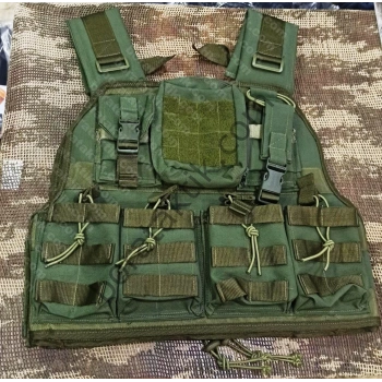 Yeşil Hücum Yeleği hk33 G3 MPT76 Ak47 (Plakalıklı)