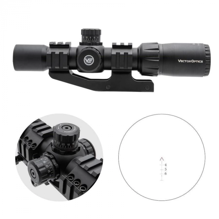 VECTOR 1-4x30 Mustang Chevron Reticle