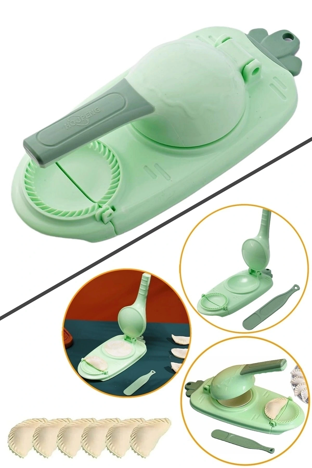 Mantı Ravioli Kalıbı Hamur Presi Hamuriçi Hazırlama Aparatı 2+1 Pratik Mutfak Hamur Açma Aleti