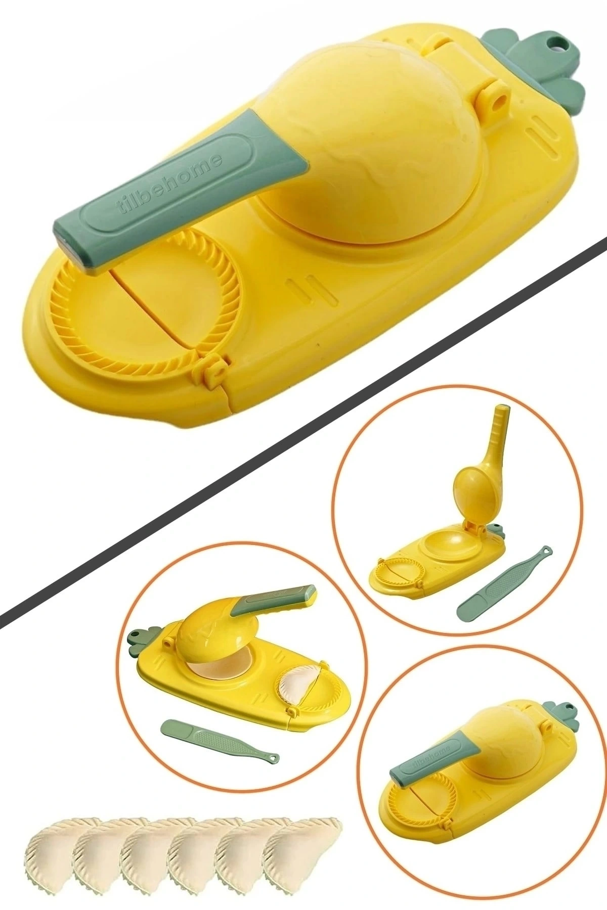 Mantı Ravioli Kalıbı Hamur Presi Hamuriçi Hazırlama Aparatı 2+1 Pratik Mutfak Hamur Pres Makinesi