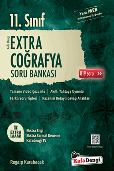 KAFA DENGİ YAYINLARI 11 SINIF EXTRA COĞRAFYA SORU BANKASI