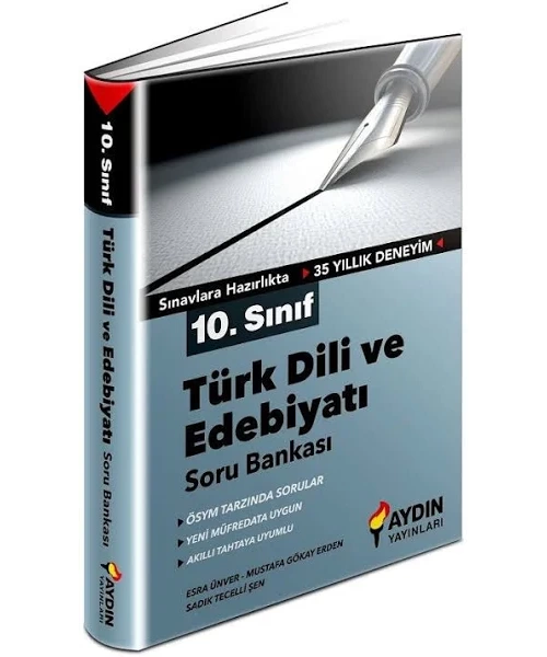 Aydın Yayınları 10. Sınıf Türk Dili ve Edebiyatı Soru Bankası