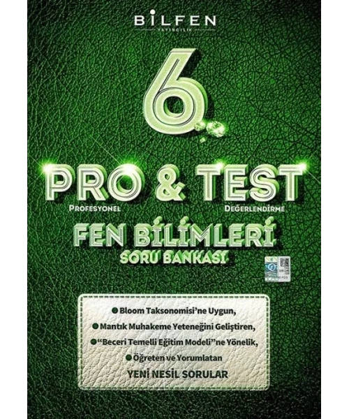 BİLFEN YAYINLARI 6 SINIF  PRO TEST FEN BİLİMLERİ SORU BANKASI