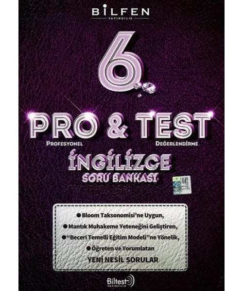 BİLFEN YAYINLARI 6 SINIF PRO TEST İNGİLİZCE SORU BANKASI