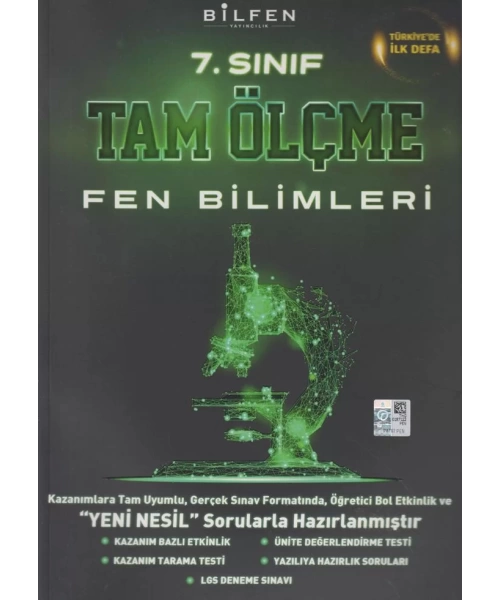 BİLFEN YAYINLARI 7 SINIF TAM ÖLÇME FEN BİLİMLERİ SORU BANKASI