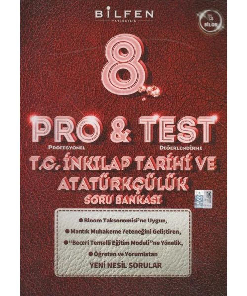 BİLFEN YAYINLARI 8 SINIF  PRO TEST İNKİLAP SORU BANKASI