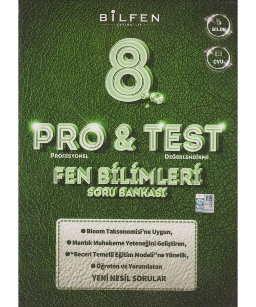 BİLFEN YAYINLARI 8 SINIF  PRO TEST FEN BİLİMLERİ SORU BANKASI