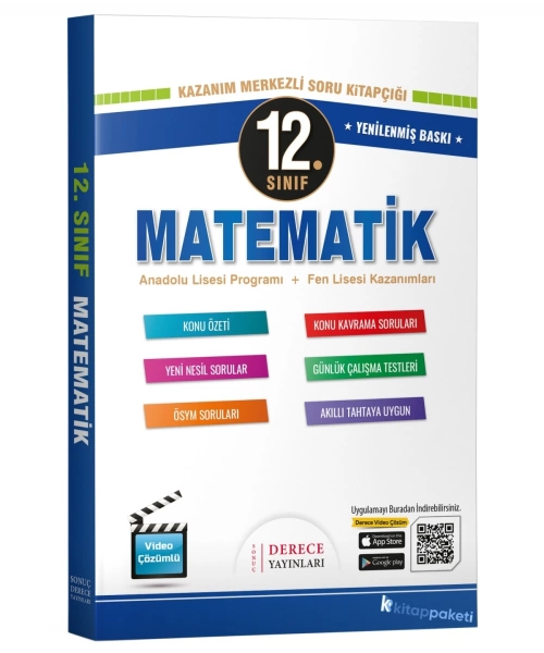 DERECE YAYINLARI  12 SINIF   MATEMATİK FASİKÜL SET