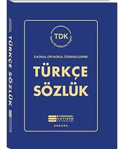 EVRENSEL İLETİŞİM  YAYINLARI TÜRKÇE SÖZLÜK (İLKOKUL İÇİN)