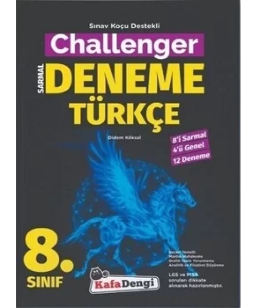 KAFA DENGİ YAYINLARI 8 SINIF  CHALLENGER TÜRKÇE DENEME