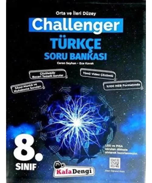 KAFA DENGİ YAYINLARI 8 SINIF TÜRKÇE CHALLENGER SORU BANKASI