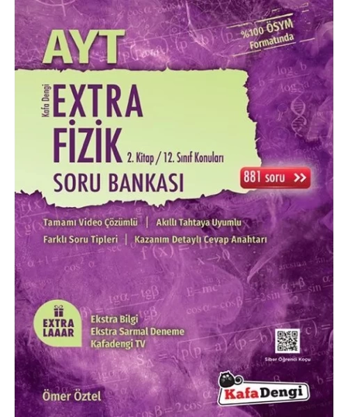 KAFA DENGİ YAYINLARI AYT EXTRA FİZİK 2.KİTAP SORU BANKASI