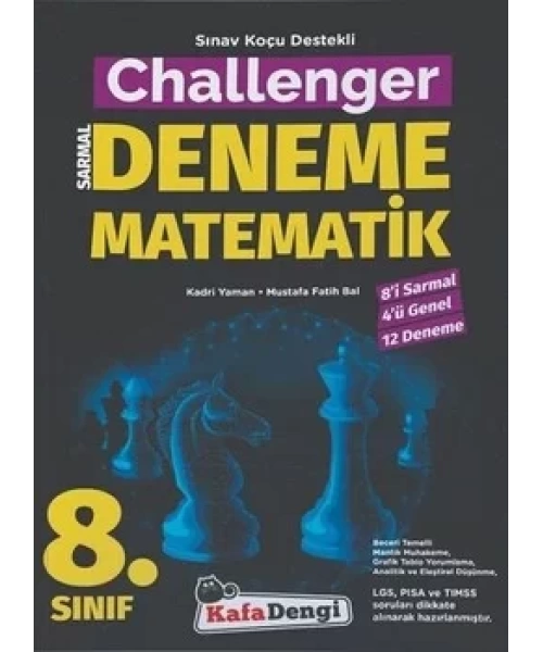 KAFA DENGİ YAYINLARI 8 SINIF CHALLENGER  MATEMATİK DENEME