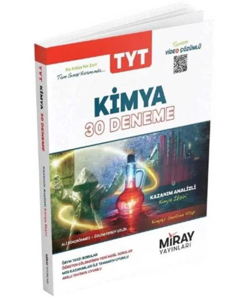 MİRAY YAYINLARI TYT KİMYA 30 LU DENEME