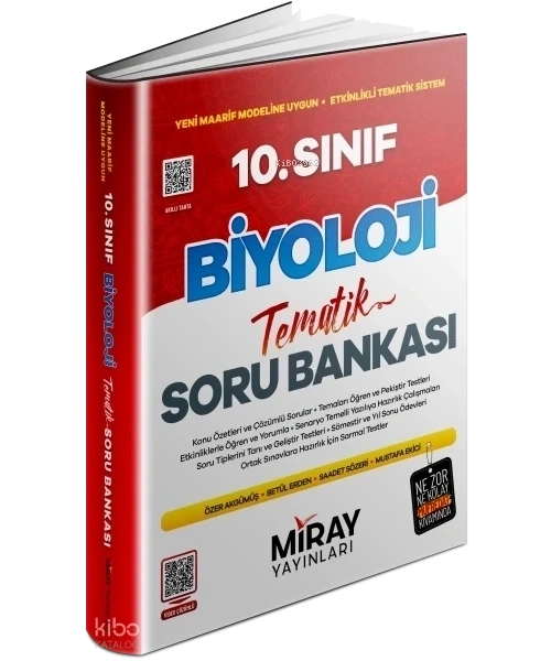 2025 BASKI Miray Yayınları Miray 10. Sınıf Biyoloji Konu Özetli Tematik Soru Bankası