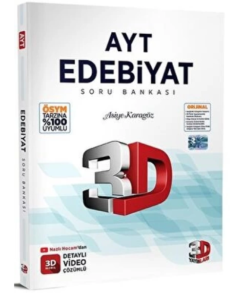 3D YAYINLARI AYT EDEBİYAT SORU BANKASI