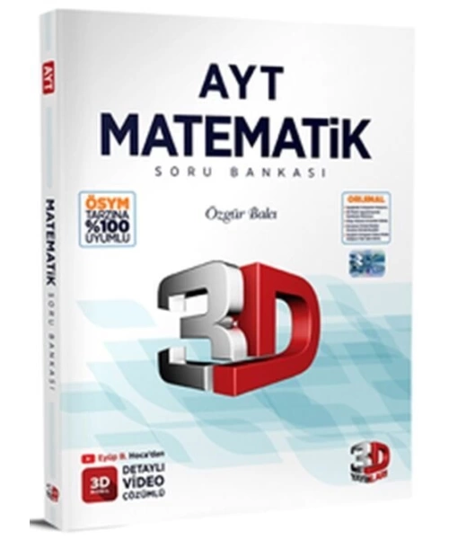 3D YAYINLARI  AYT MATEMATİK SORU BANKASI