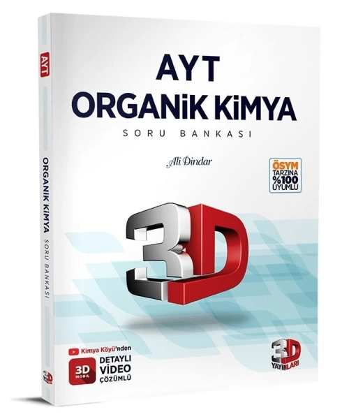 3D YAYINLARI AYT ORGANİK KİMYA SORU